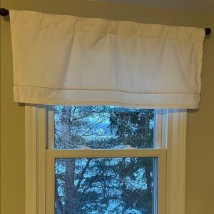 Pottery Barn Kids Cream Window Valances (Set of 2)